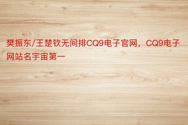 樊振东/王楚钦无间排CQ9电子官网，CQ9电子网站名宇宙第一